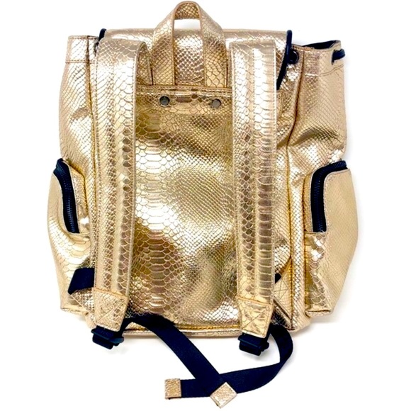 EUC TIBA + MARL Gold Python Kaspar Baby Backpack - Picture 4 of 7